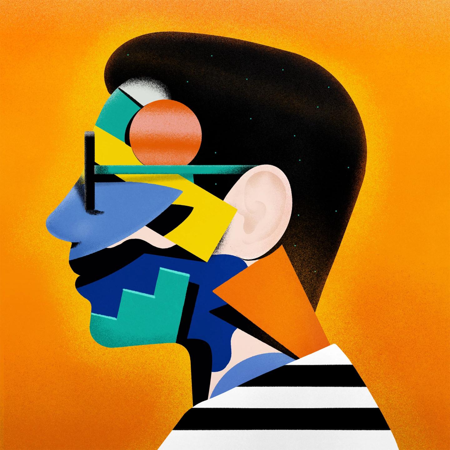 Portrait Illustration of Daniel Triendl for Adobe Max.