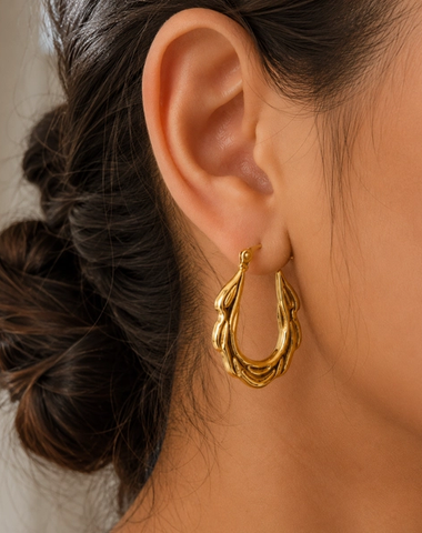 Sculpted Hoop Earrings