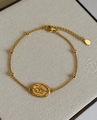 Tulip Bloom Charm Bracelet