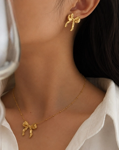 Ribbon Bow Jewellery Set
