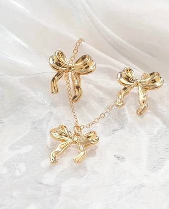 Ribbon Bow Jewellery Set