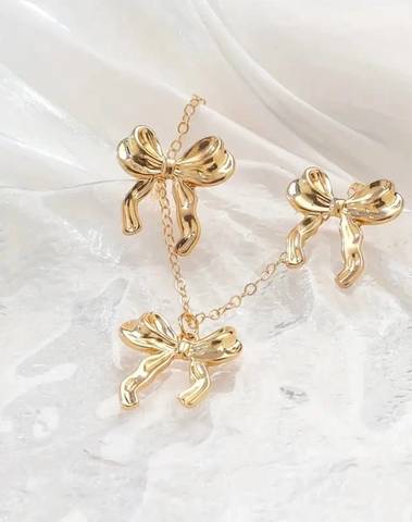 Ribbon Bow Jewellery Set