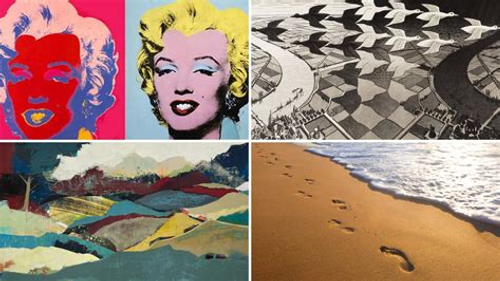 Collage de varias imágenes de arte pop.