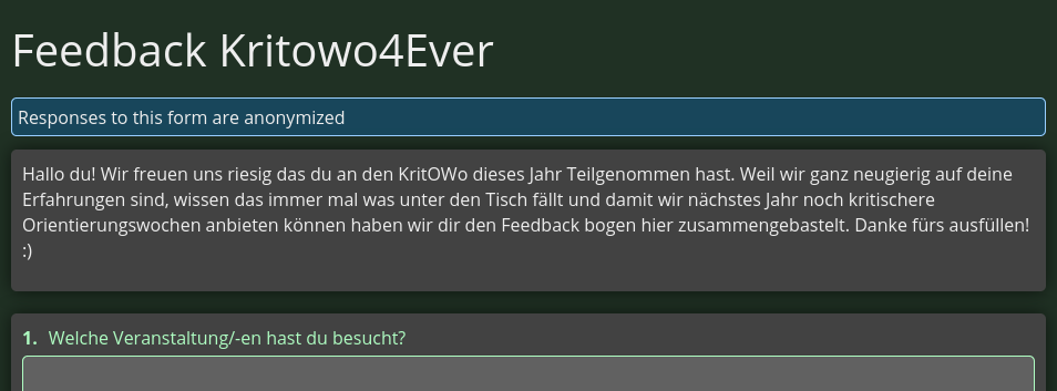 Feedback KritOWo 2025