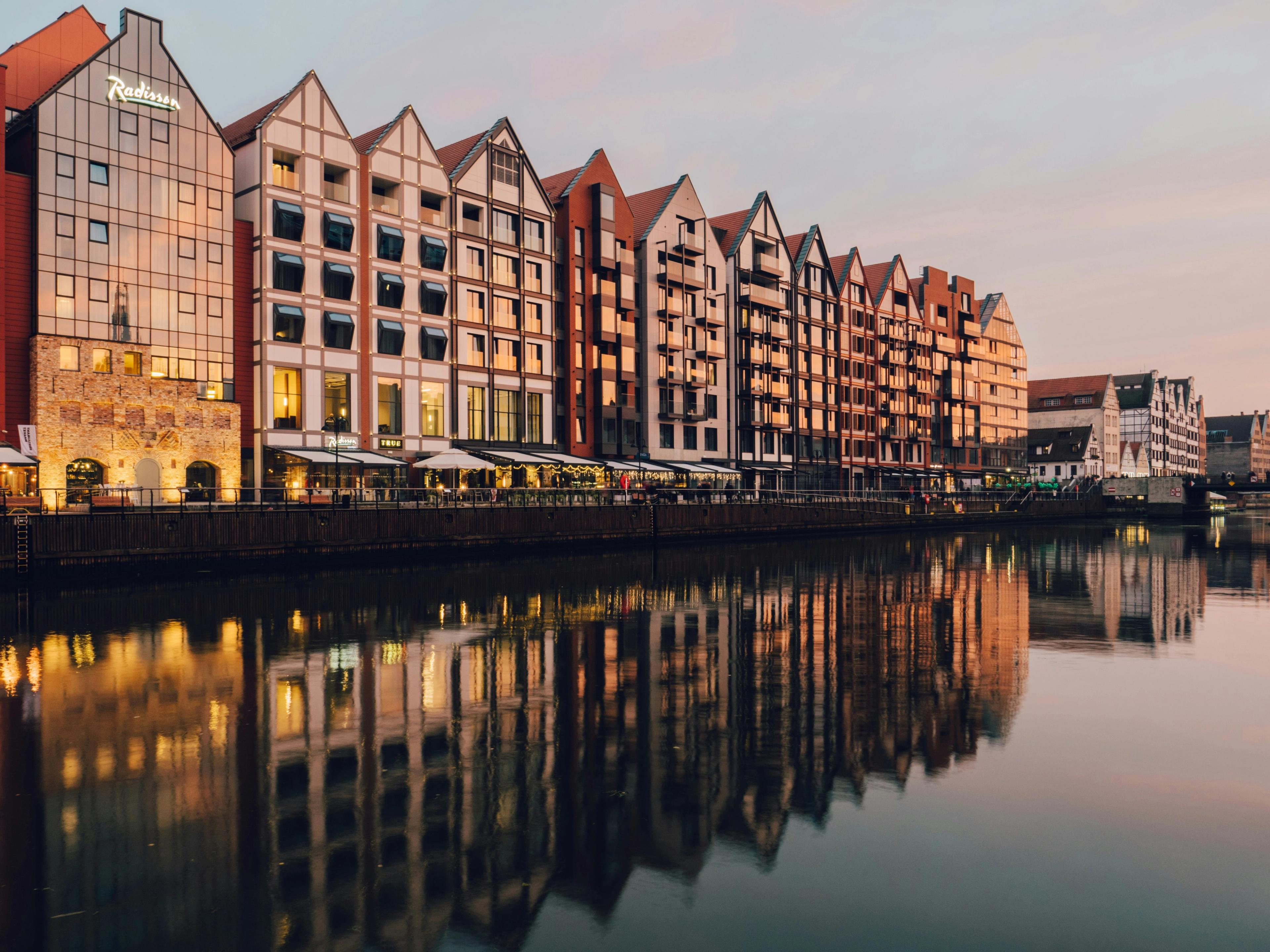 Panoramski prikaz destinacije Gdanjsk, Poljska