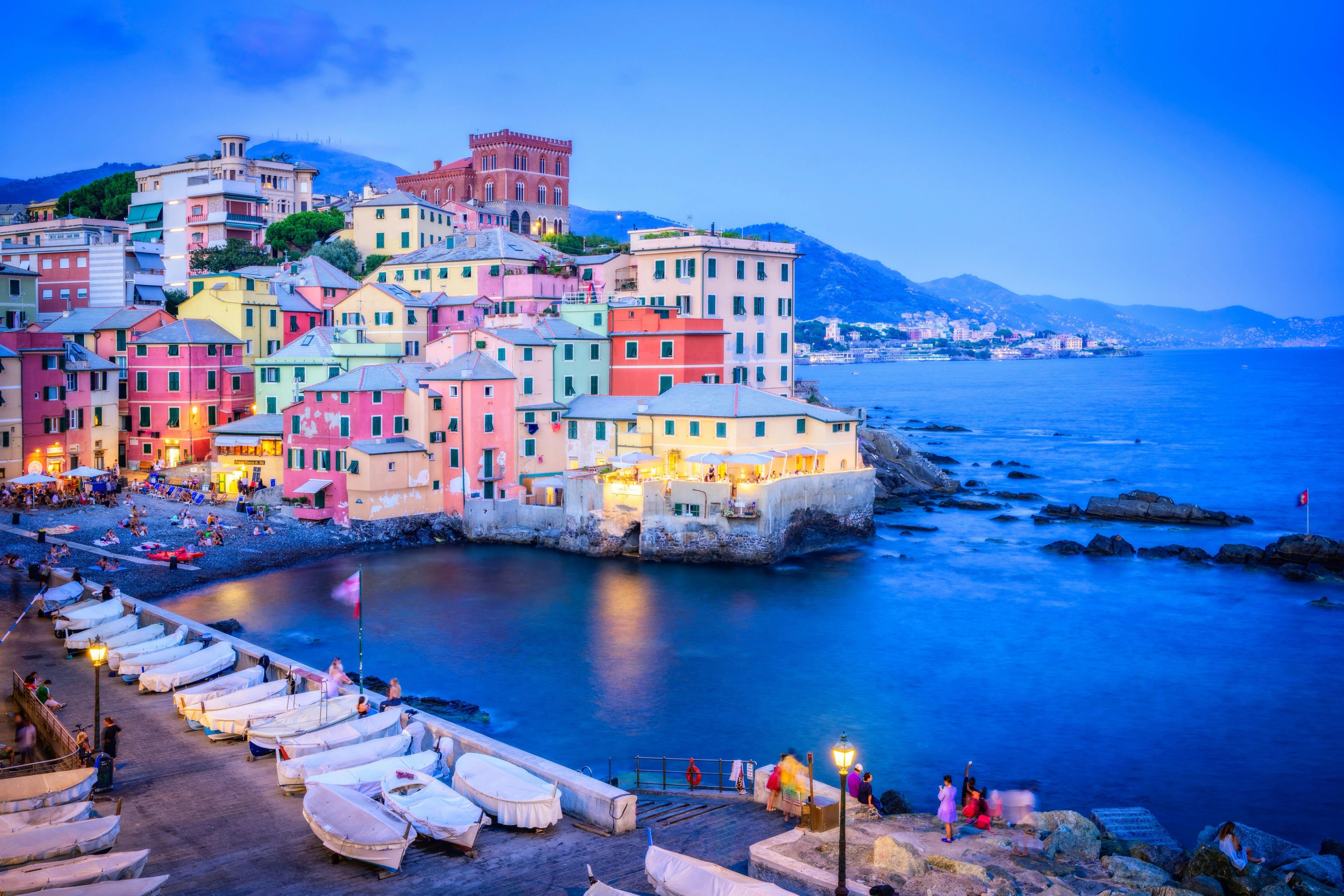 Djenova italija pogled na grad