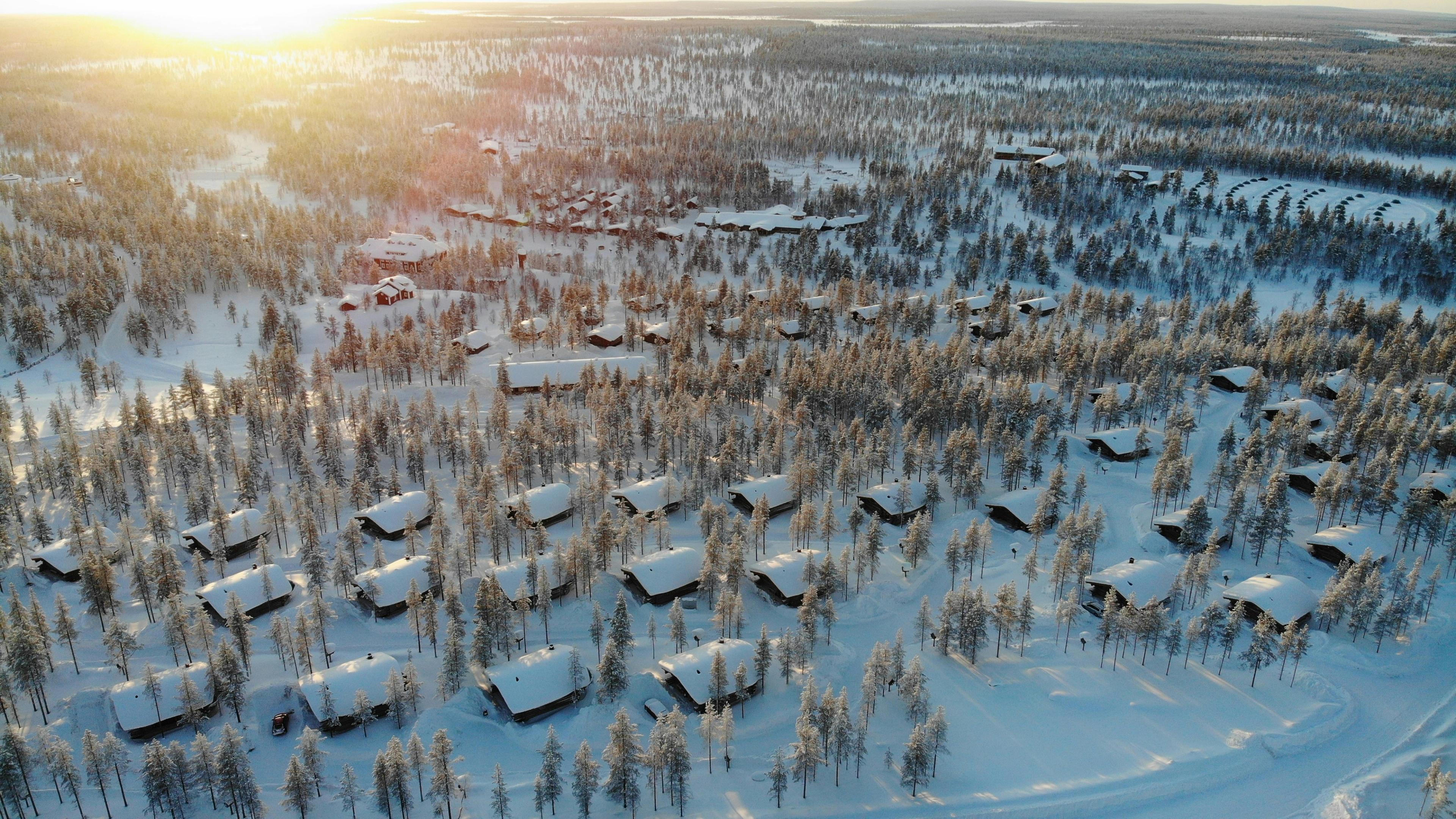 Panoramski prikaz destinacije Ivalo, Finska