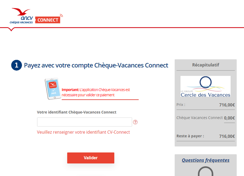 cdiscount voyage paiement cheque vacances