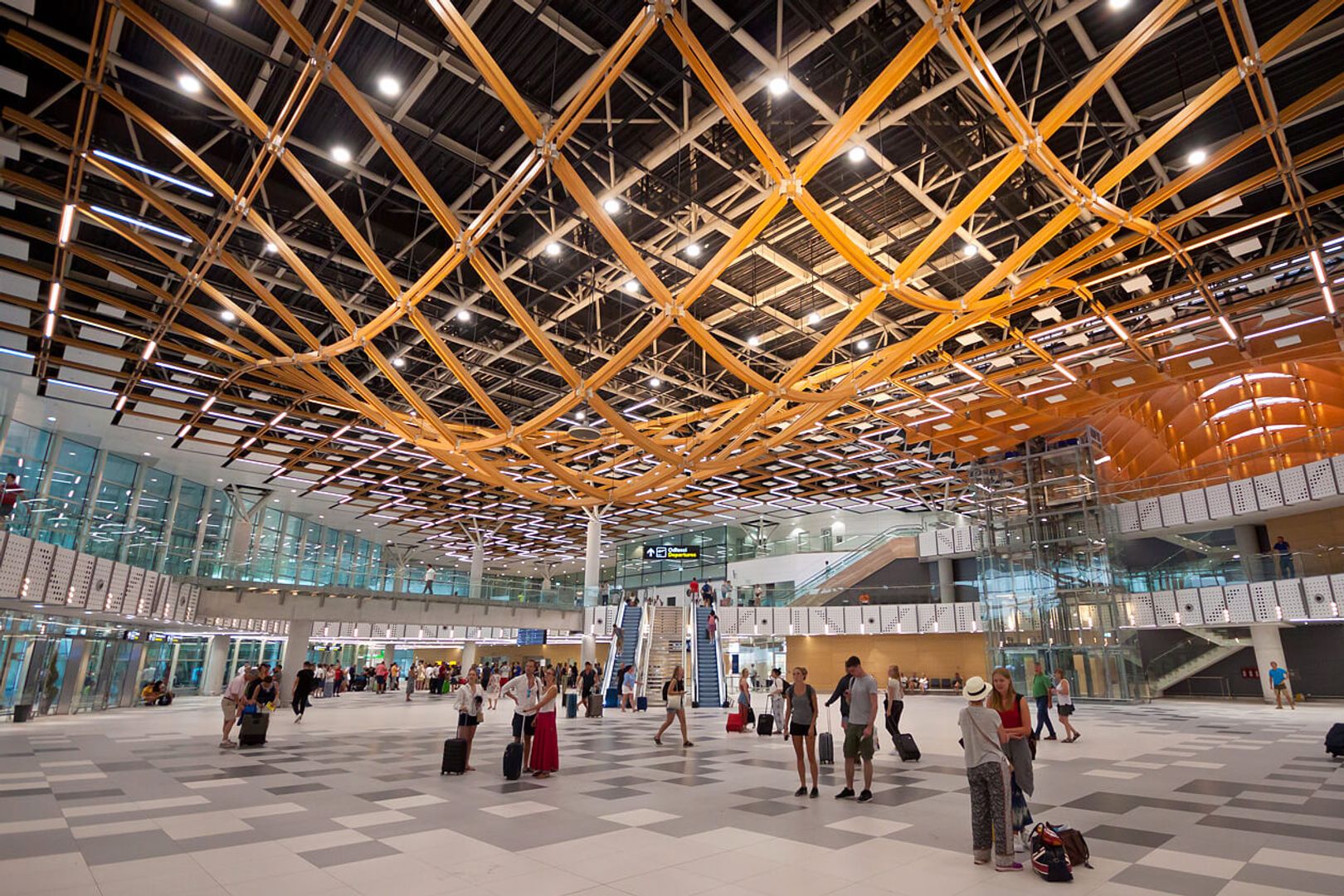 De terminal van de luchthaven van Split
