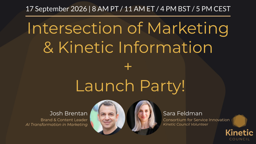 Intersection of Marketing & Kinetic Information + Launch Party! on September 17