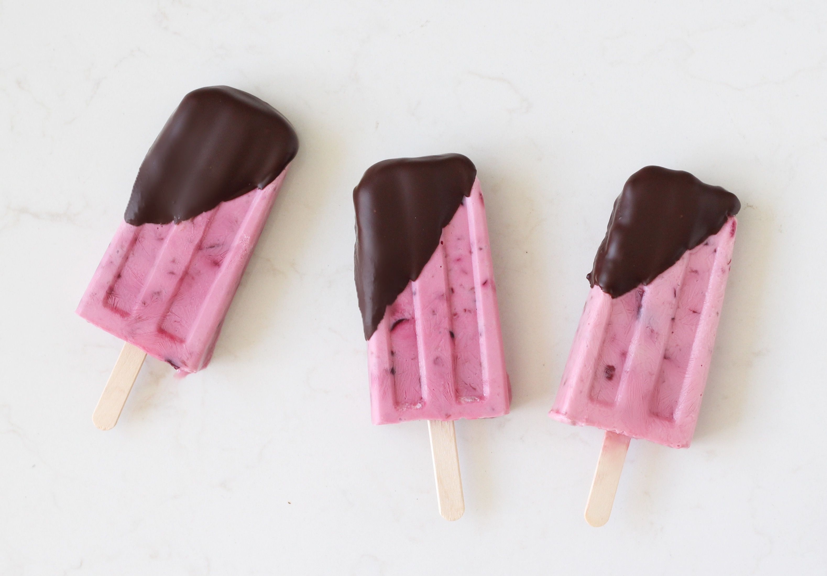 Chocolate Cherry Amaretto Creamsicles