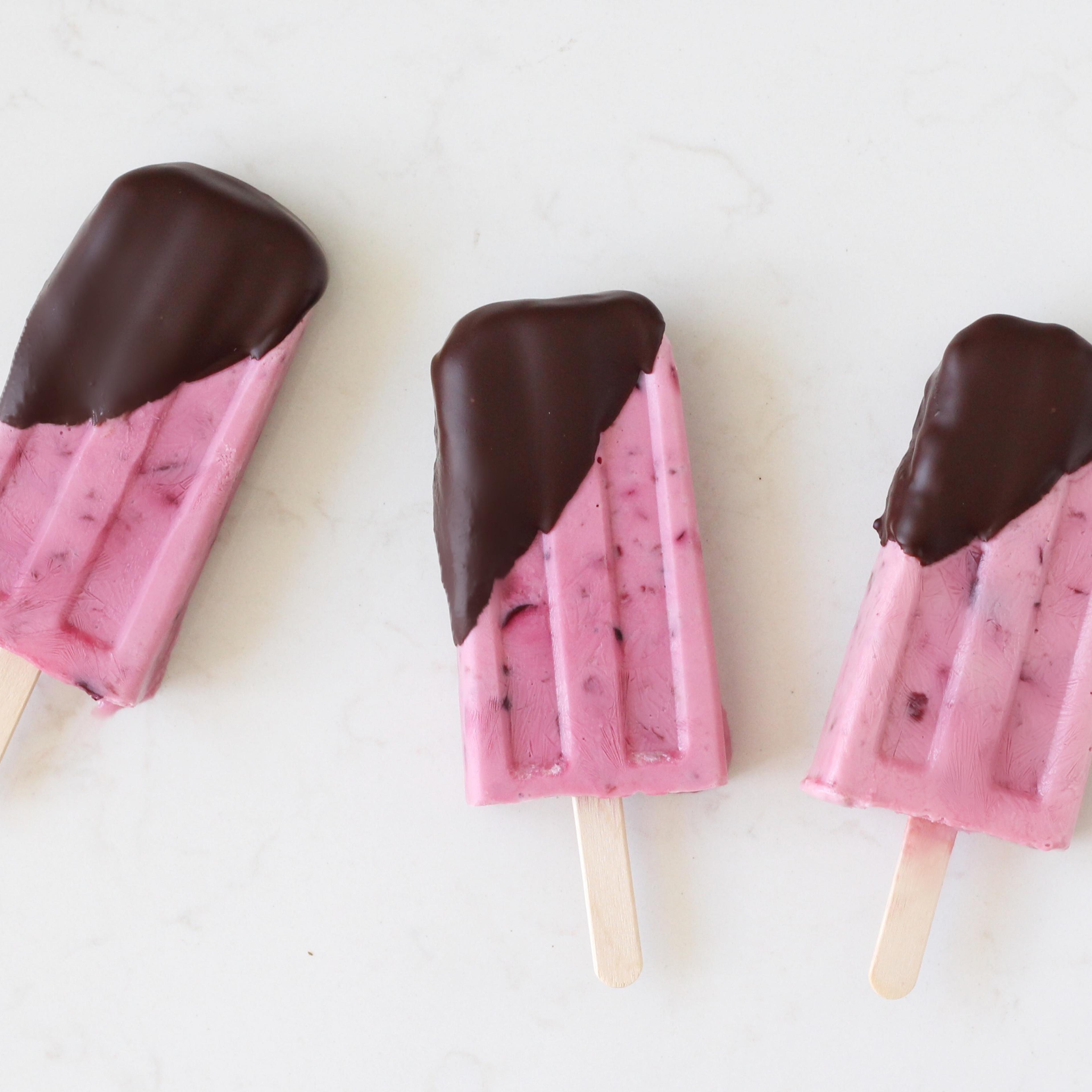 Chocolate Cherry Amaretto Creamsicles