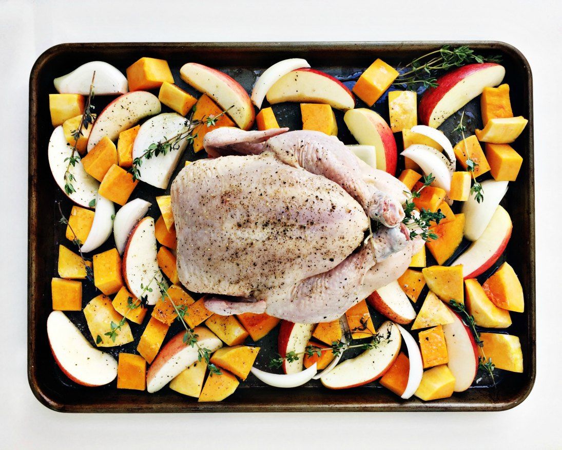 Apple & Butternut Squash Roasted Chicken