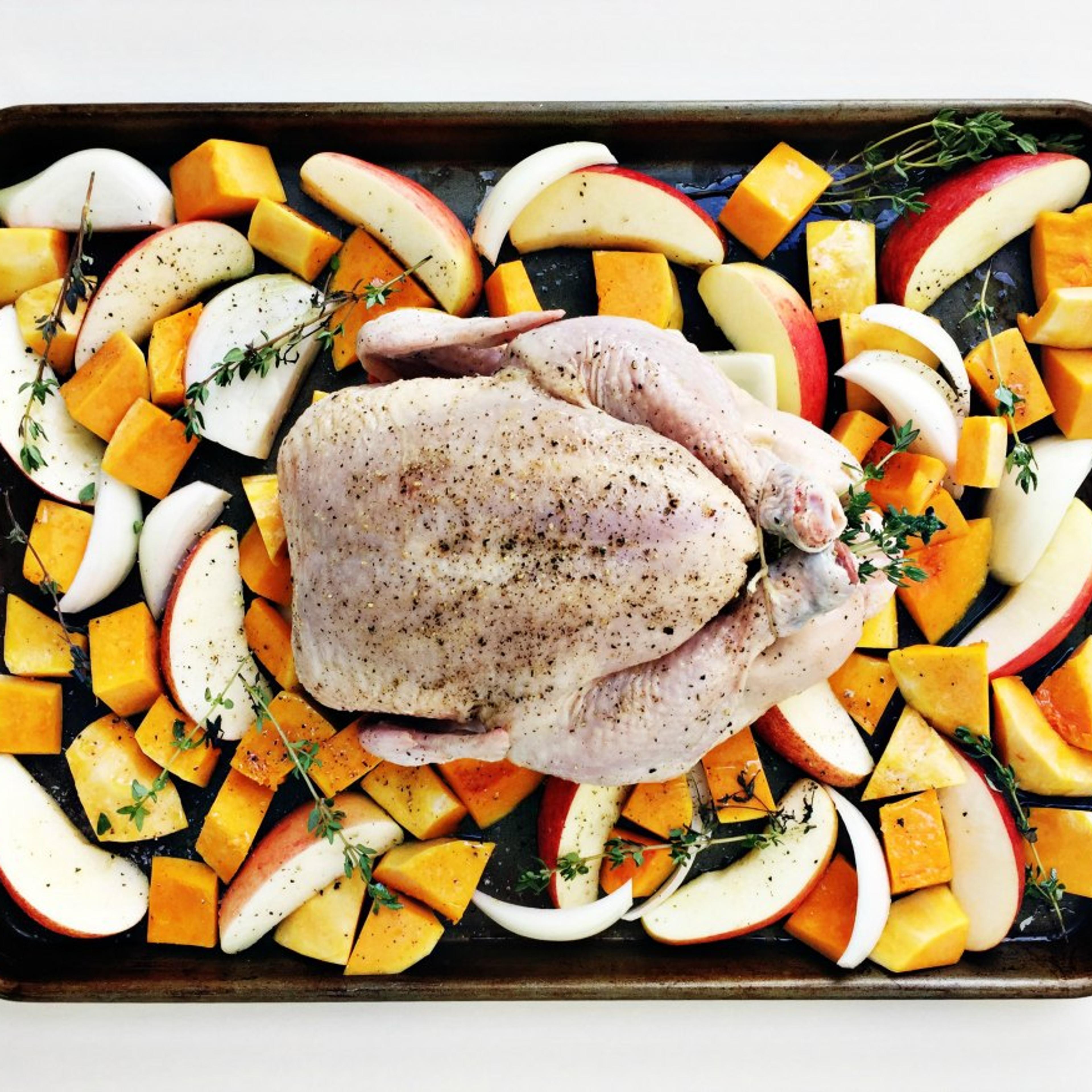 Apple & Butternut Squash Roasted Chicken