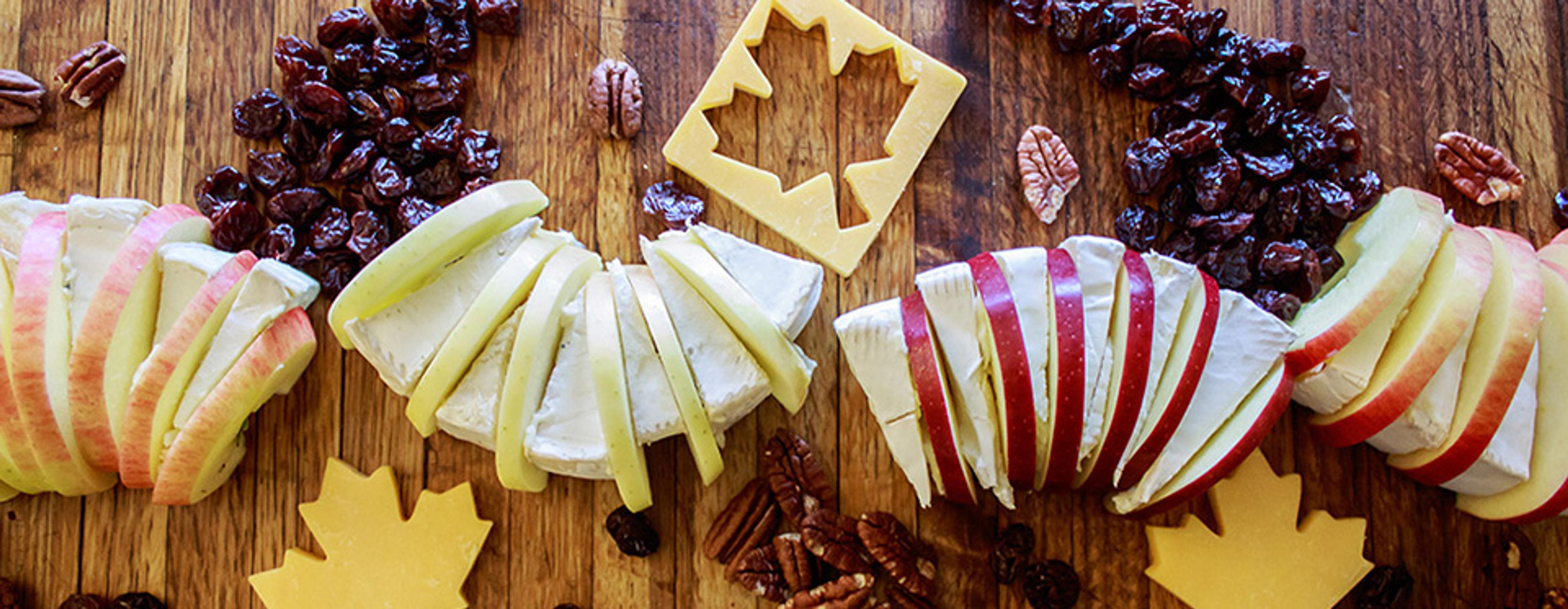 Apple and Soft Cheese Platter
