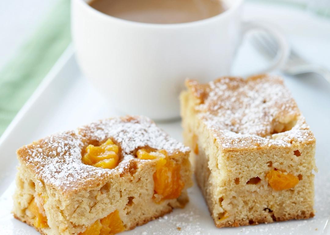 Peach White Chocolate Coffee Cake | BC Tree Fruits