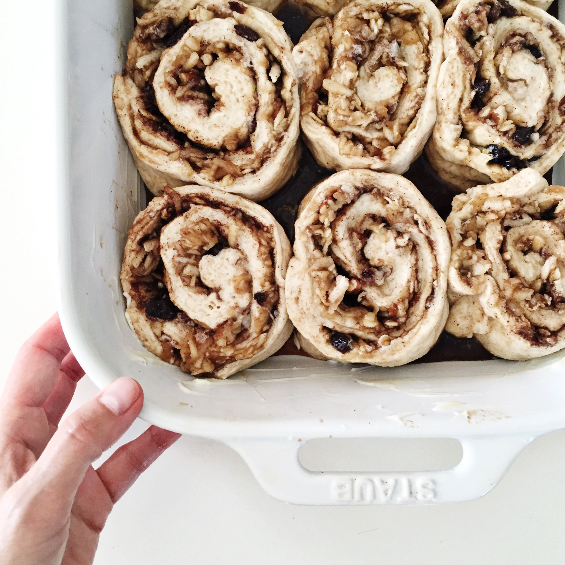 Apple Honey Whole Wheat Cinnamon Buns