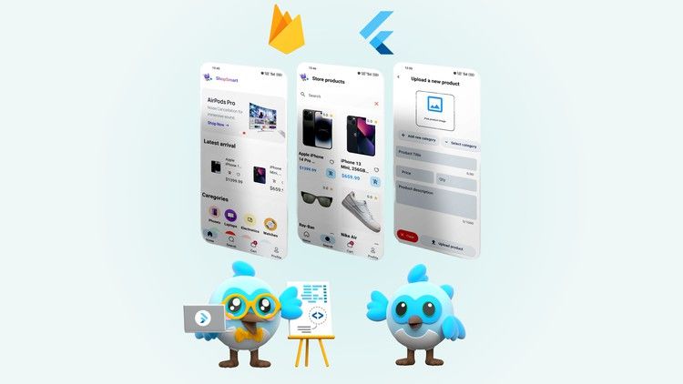 [AR] Flutter & Firebase: Build E-commerce & Admin App [2024]