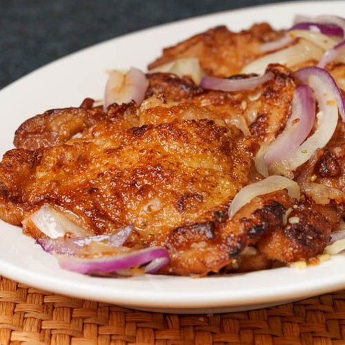 Pan-fried Chicken Thighs (็
้ๆ)