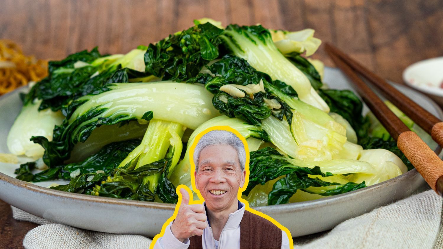 Dad's Stir Fried Bok Choy: The Chinese Restaurant Way