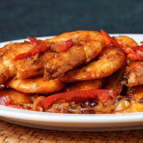 Prawns with Black Bean Sauce (่ฑๆฑ่ฆ)