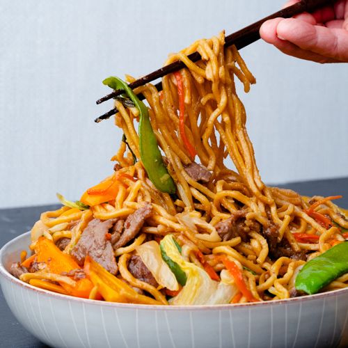 Beef Lo Mein (็่ๆ้บต)