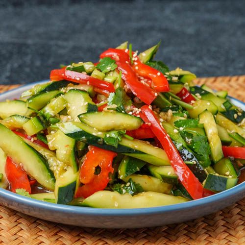 Smashed Cucumber Salad (ๆ้ป็)