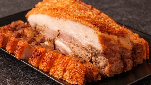 Crispy Oven Roasted Pork Belly - Sugar Salt Magic