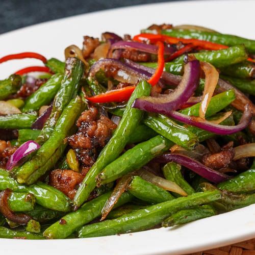 Fried Chinese Green Beans (ๅนฒ็
ธๅๅญฃ่ฑ)