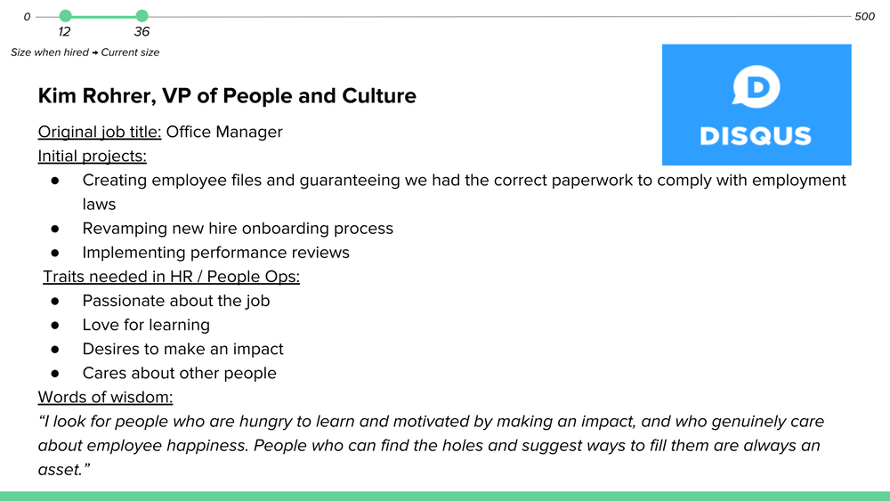 How to Hire for HR · recovered 19-slide presentation, slide 3 of 19: Kim Rohrer