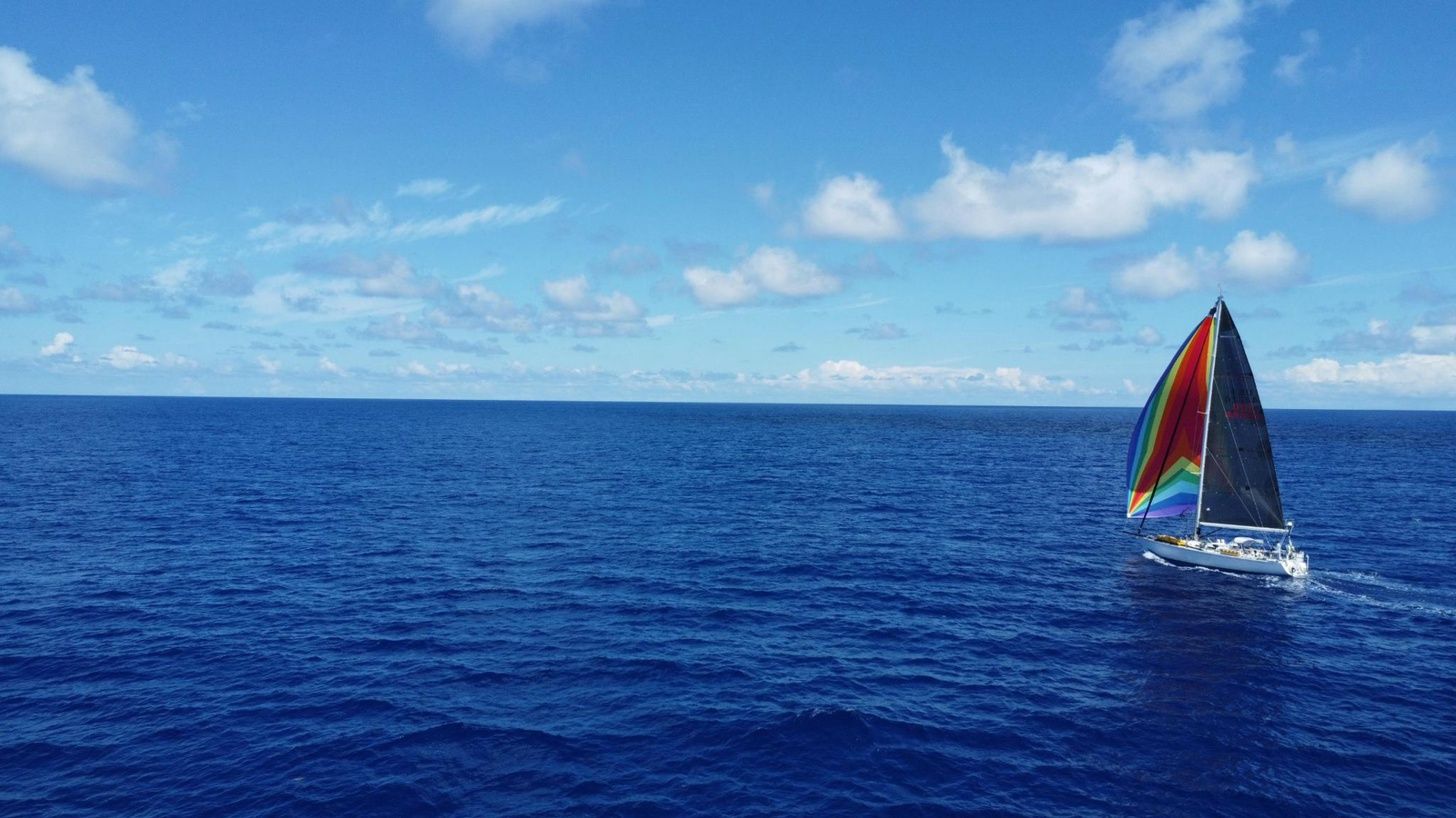 Frolic The J44 mid-journey on it's successful sail across the Atlantic Ocean. Albert is now back home in New York.