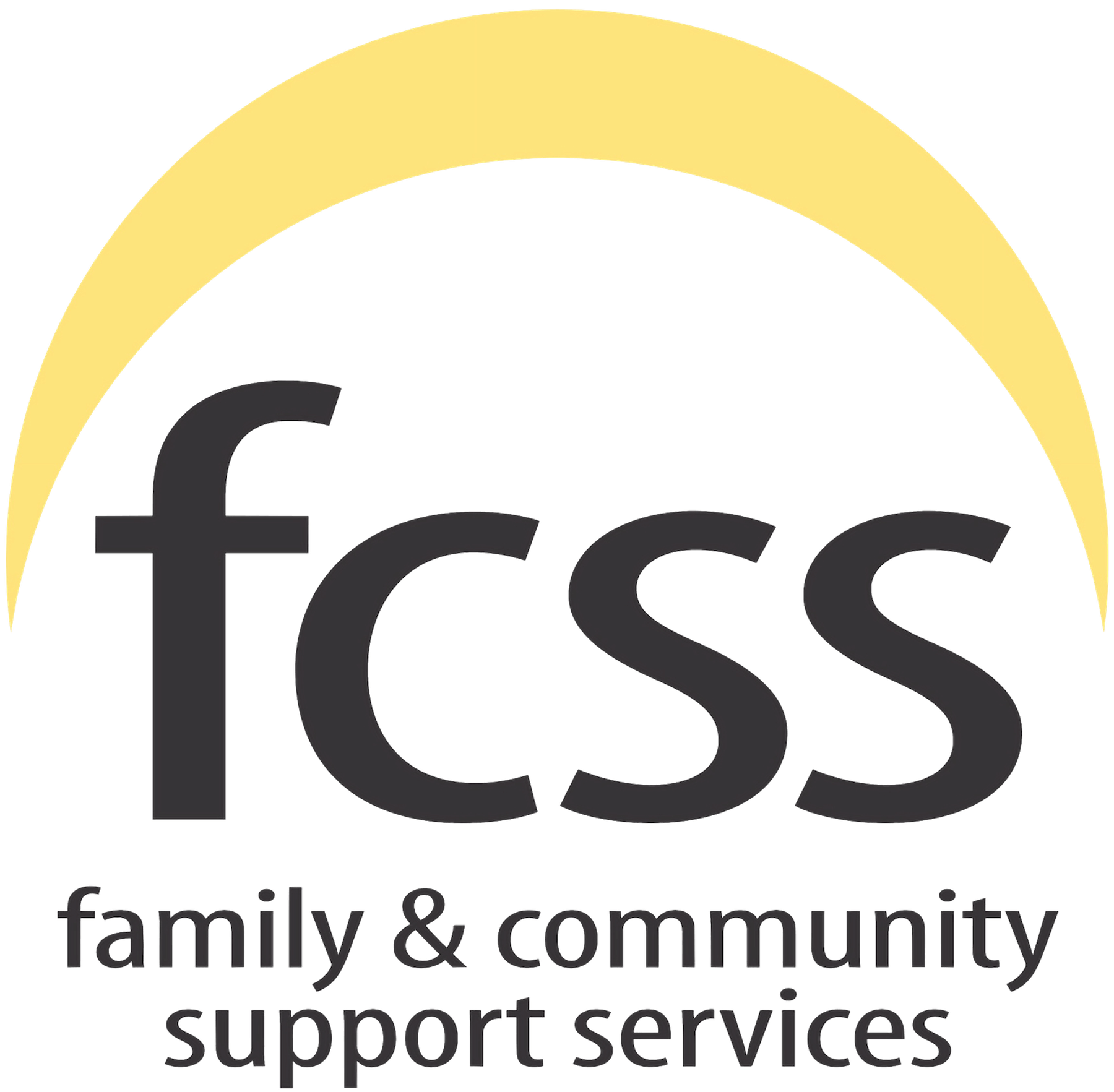 Family & Community Support Services (FCSS) logo on a transparent background