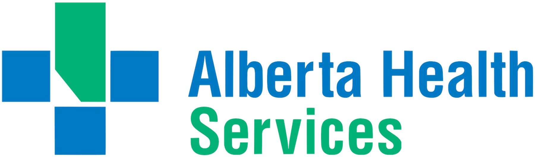 Alberta Health Services logo on a transparent background