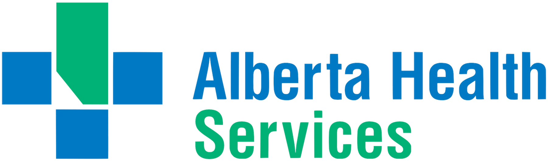 Alberta Health Services logo on a transparent background