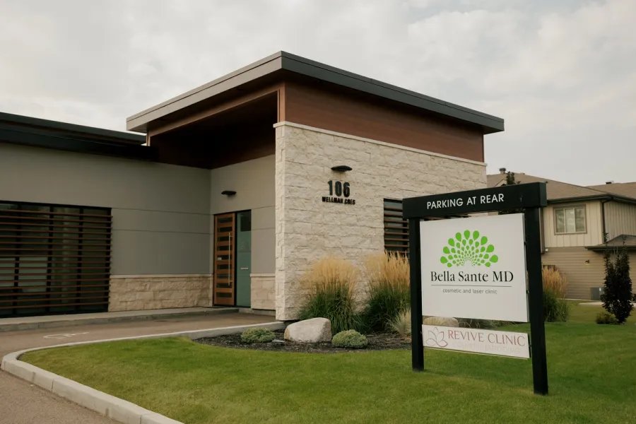 Bella Sante — clinic exterior and interior.