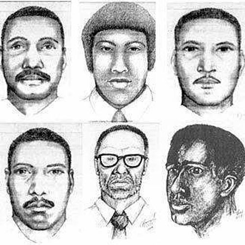 These are sketches of a potential suspects seen talking to Paige by her car.  