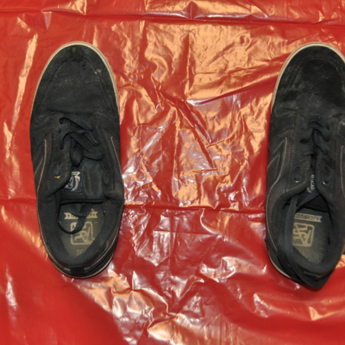 Stephen's shoes were still on his feet — with no loose laces — which is unusual for hit-and-run cases.