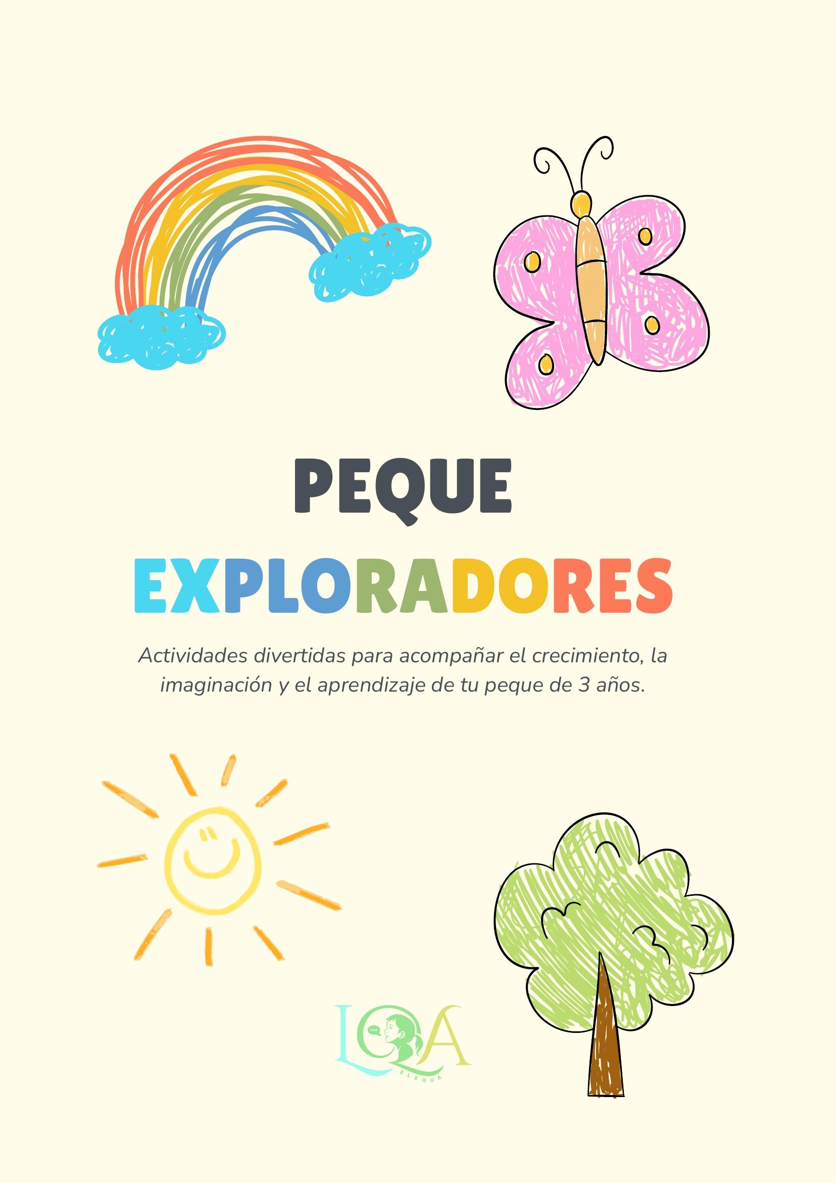 Portada del cuadernillo Peque Exploradores para niños de 3 años