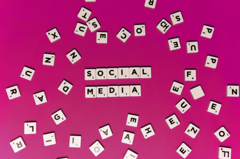 Social Media Scrabble Letters