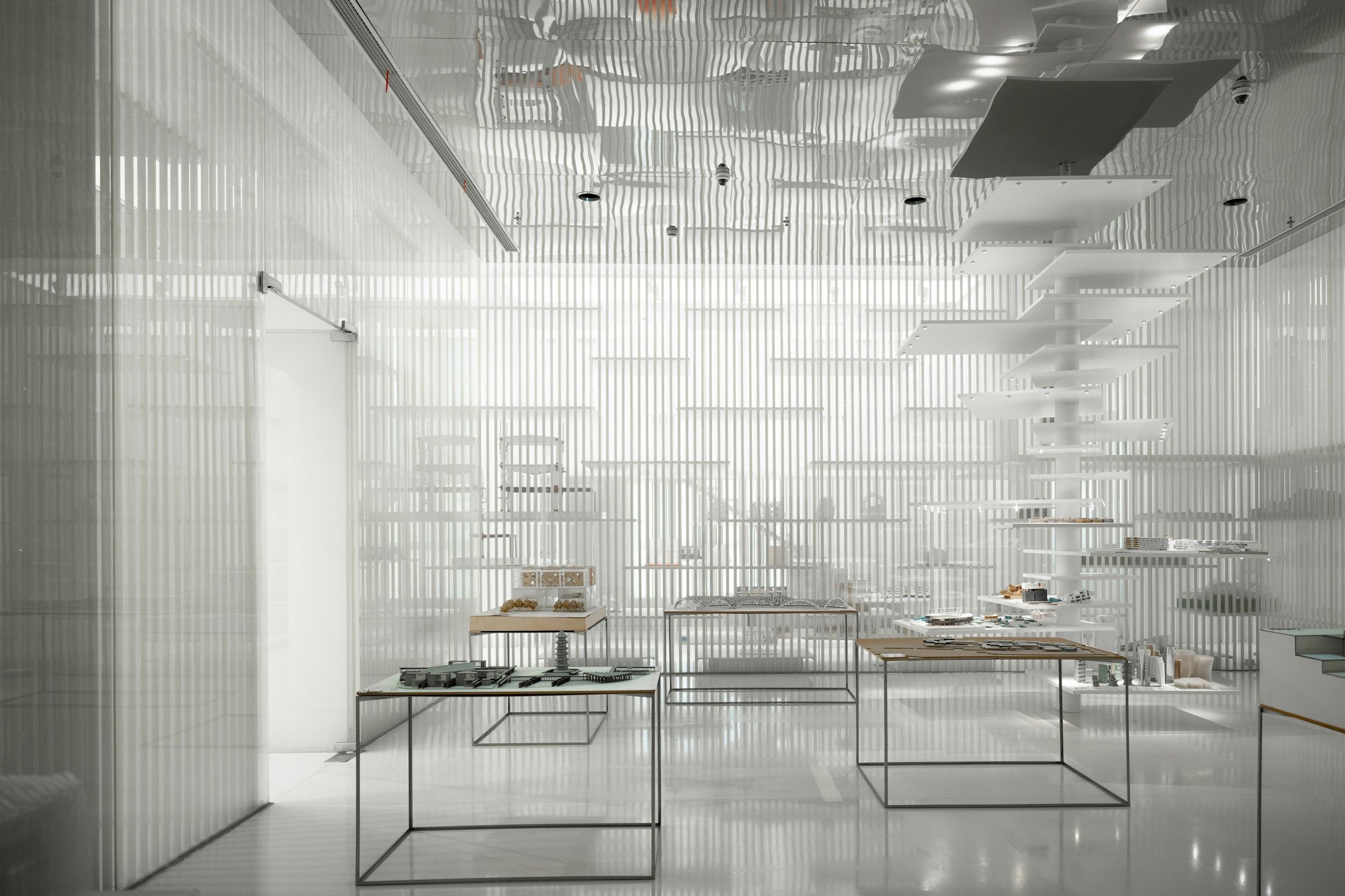 A room filled with pale furniture and diffuse light