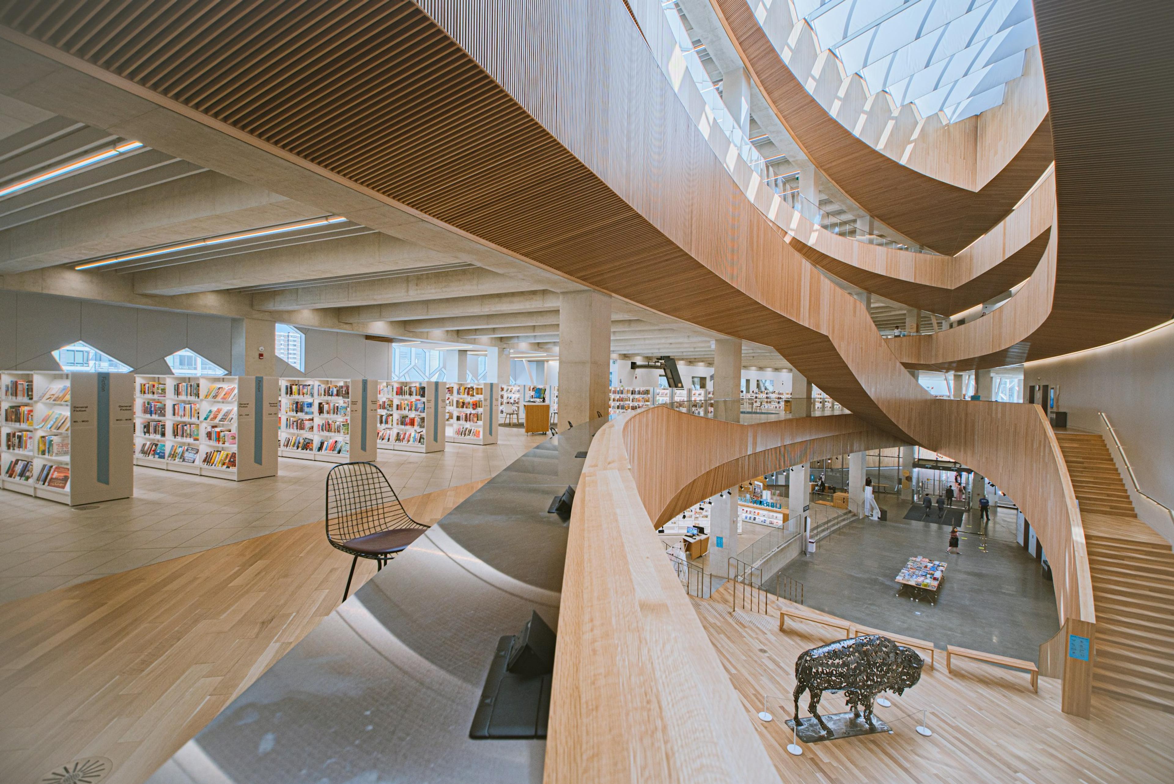 A timber bench on a timber floor