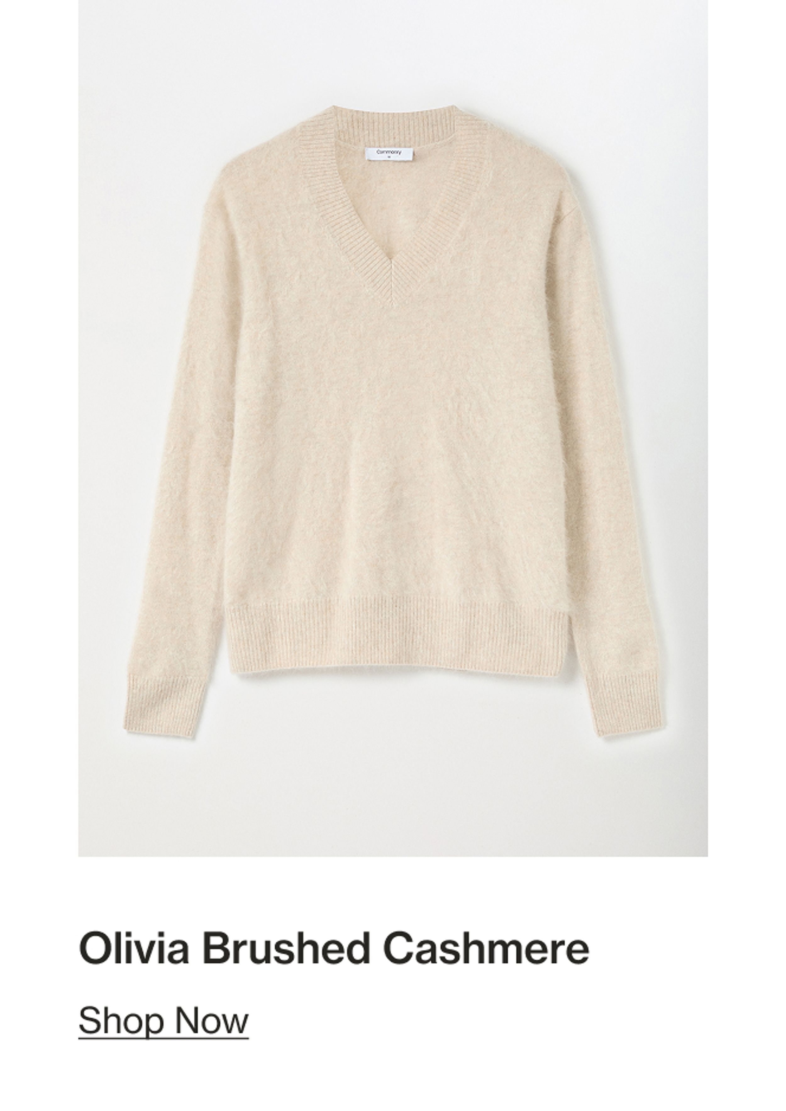 OLIVIA BRUSHED CASHMERE