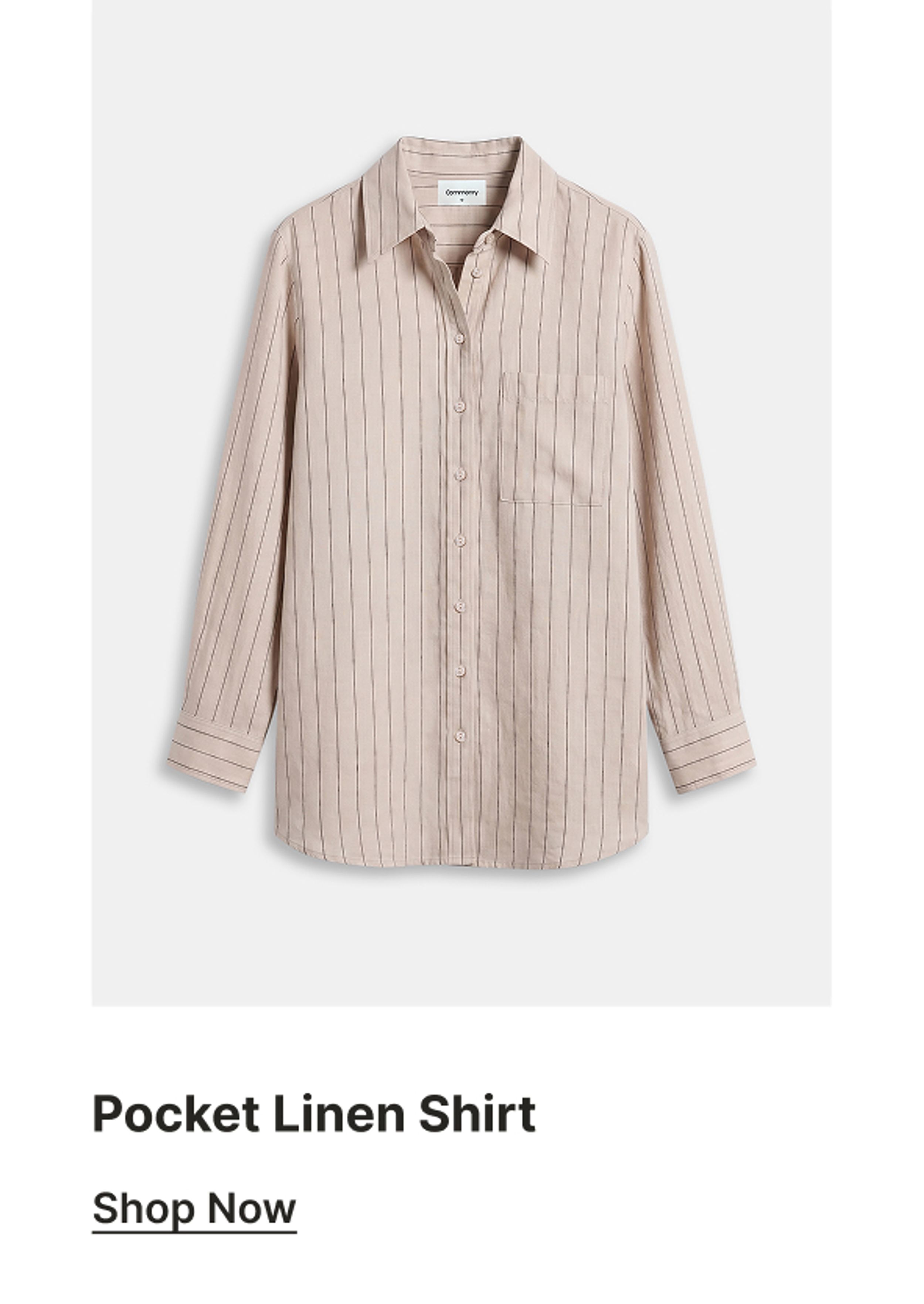 POCKET LINEN SHIRT 