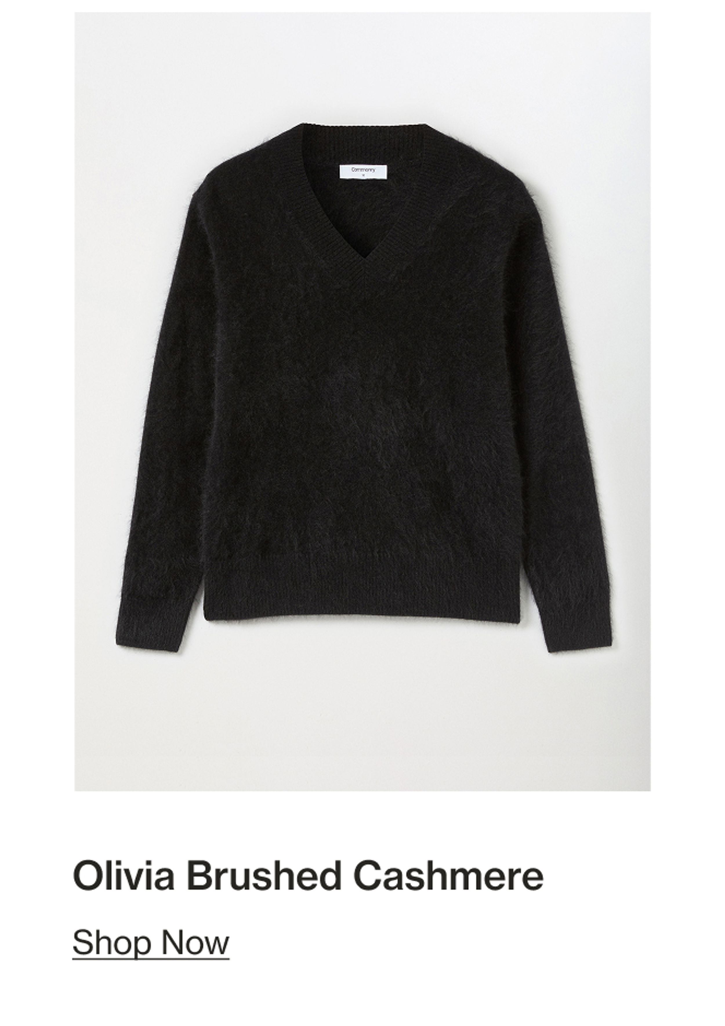 OLIVIA BRUSHED CASHMERE