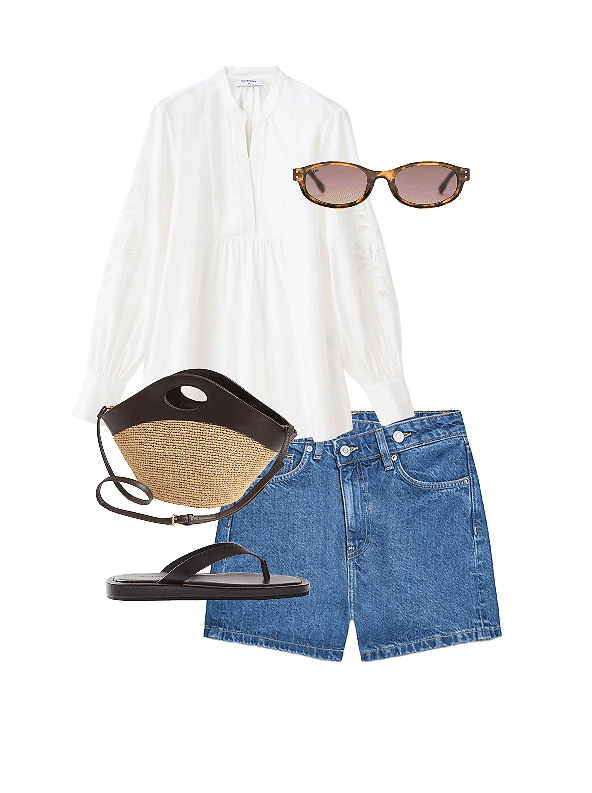 COMMONRY BRIENNA TOP AND DENIM SHORT 2025 NOVEMBER NEW