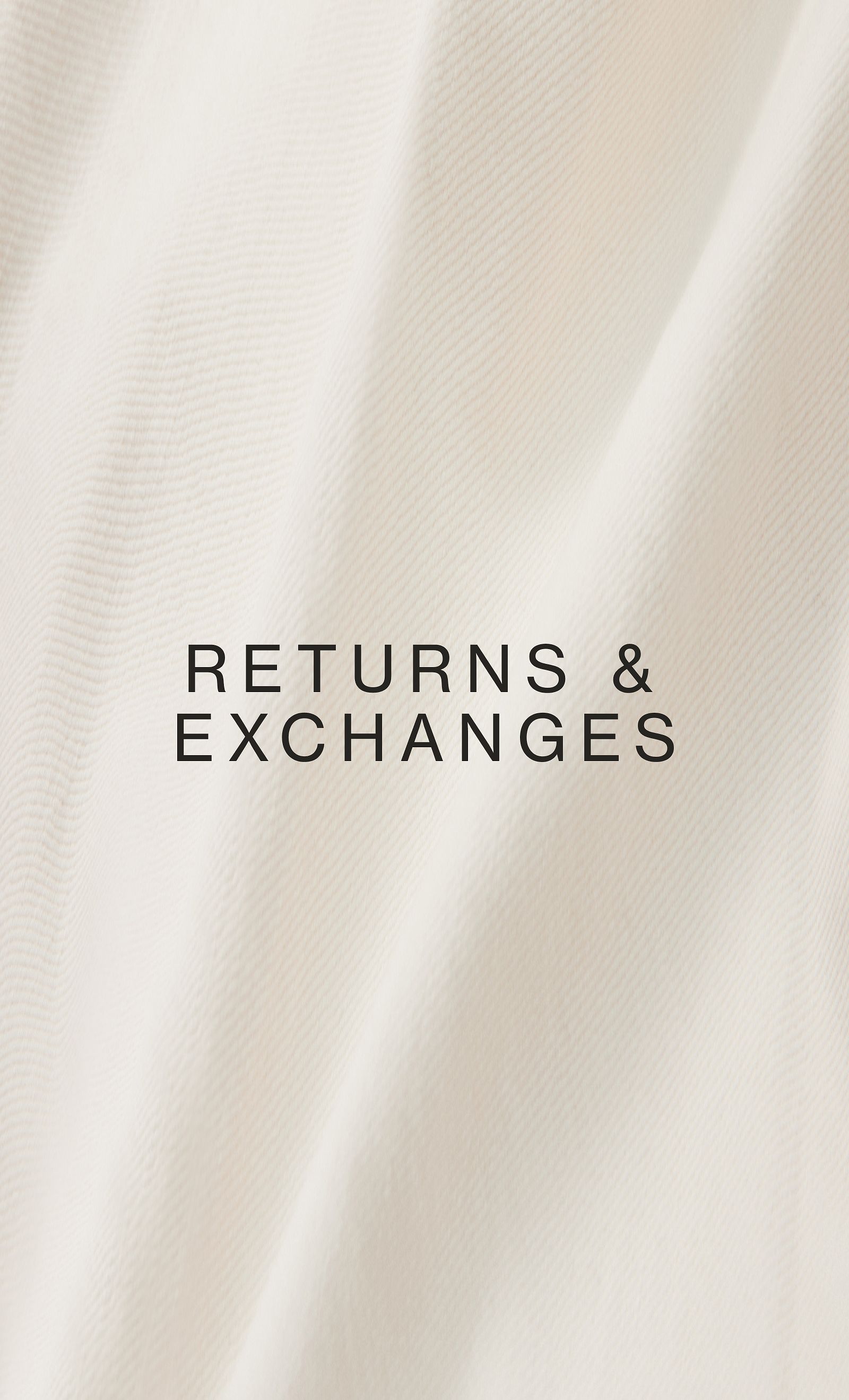 Returns & Exchanges