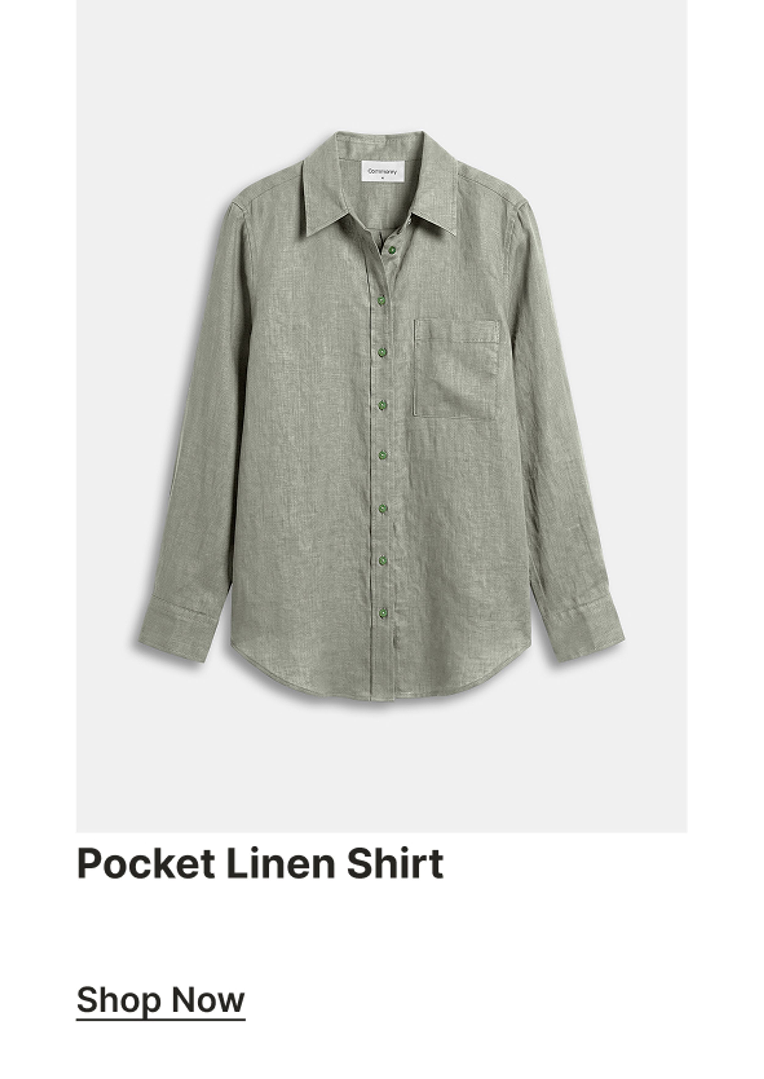 POCKET LINEN SHIRT