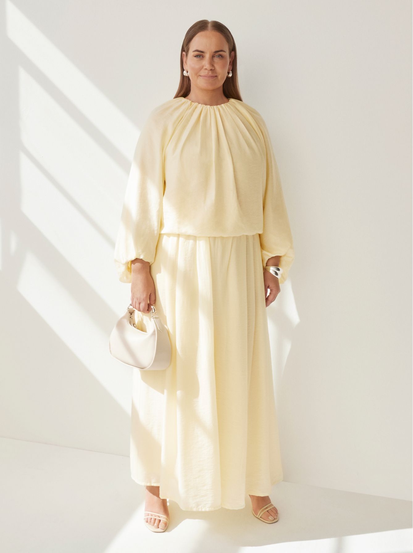 Jelena Dokic wears Commonry Anne Blouse and Anne Palazzo Pant