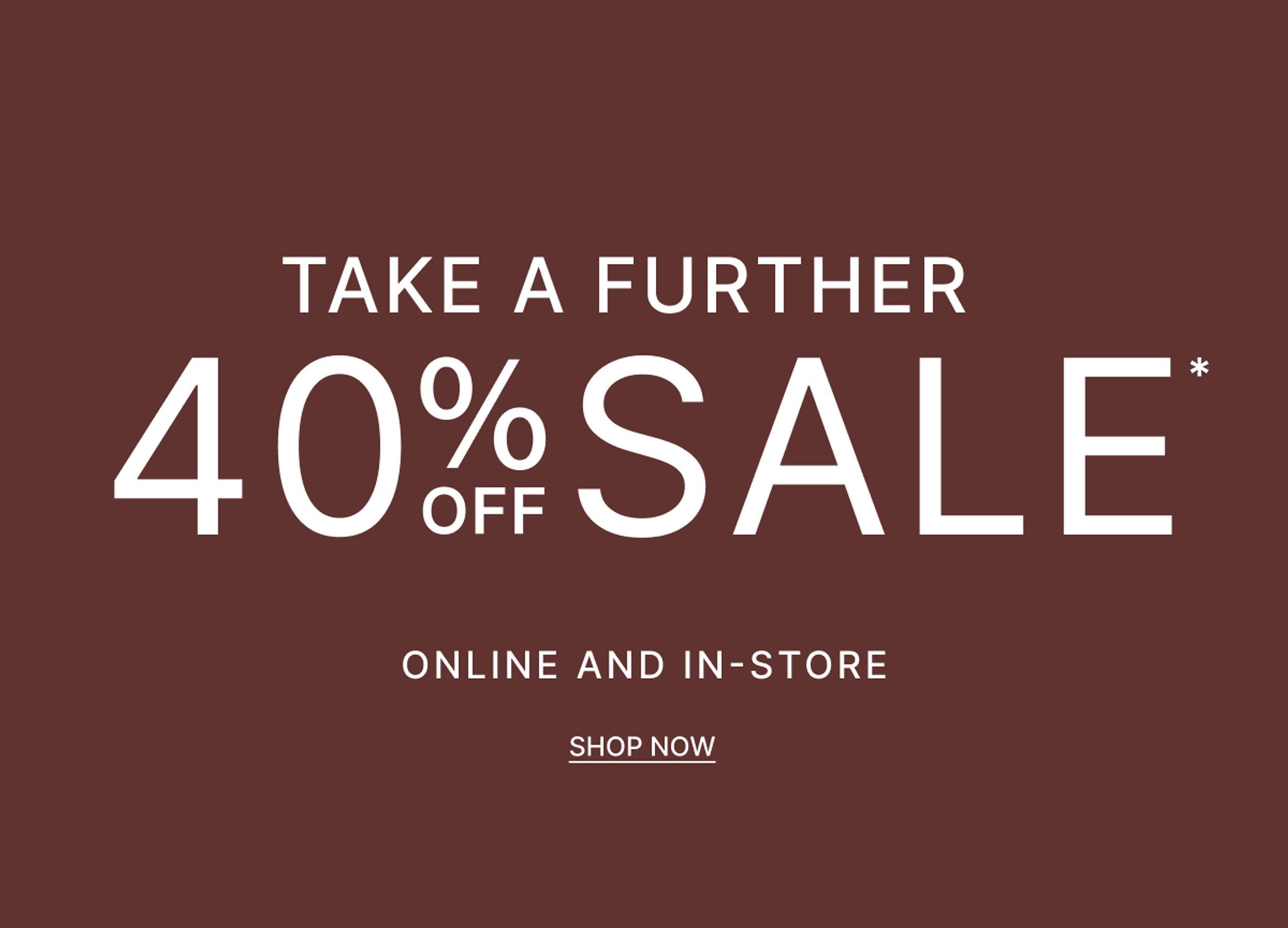 COMMONRY TAKE A FUTHER 40% OFF