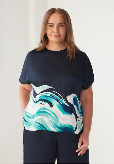 Jelena Dokic wears Commonry Ellise Print Top